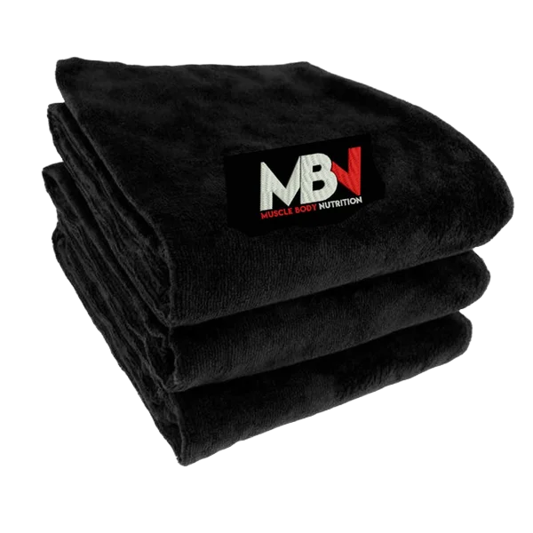 Toalla de gimnasio MBN - Negra