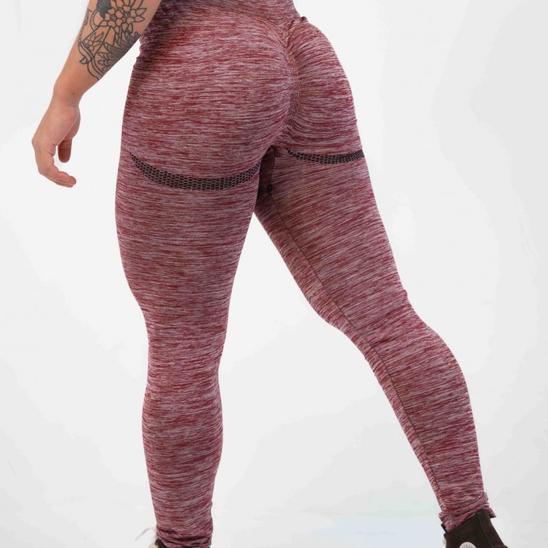 MBN sømløs legging VIP - mørkerød