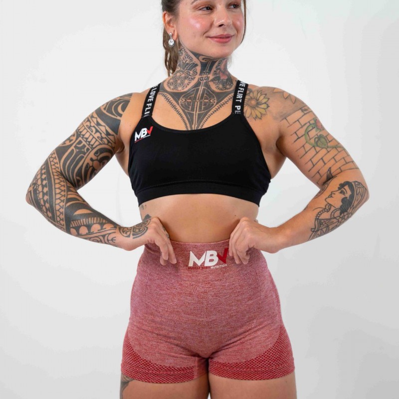 MBN sømløse shorts - rød