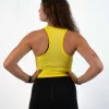 MBN Camiseta de tirantes para mujer - Amarillo