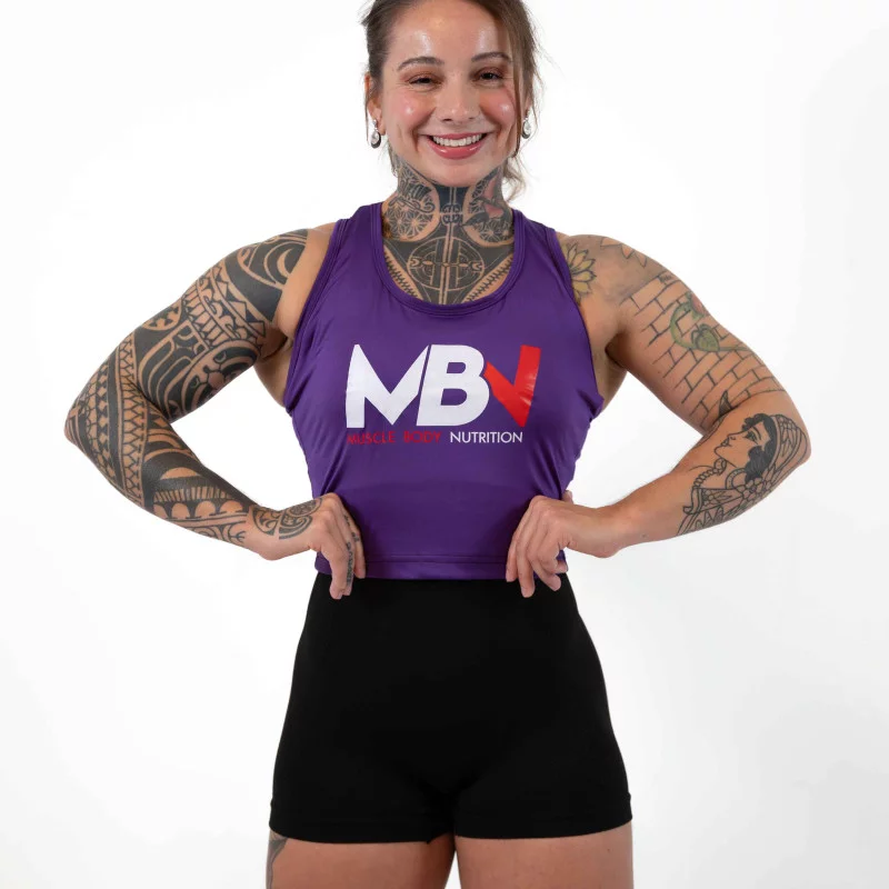 MBN Camiseta de tirantes para mujer - Morado