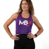 MBN Camiseta de tirantes para mujer - Morado