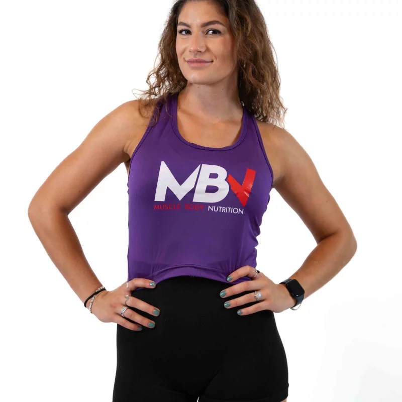 MBN Camiseta de tirantes para mujer - Morado