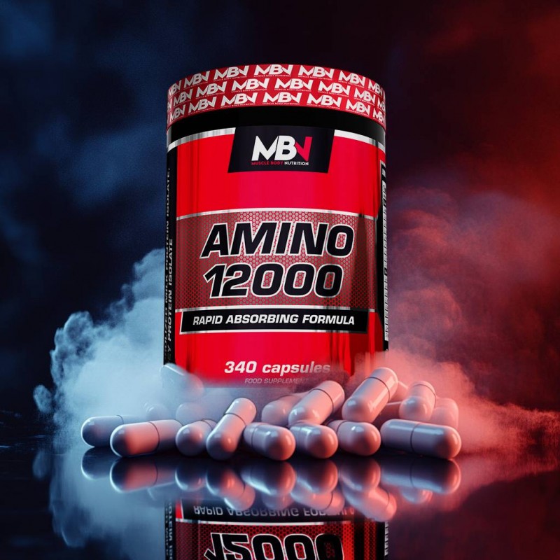 MBN Amino 12000 Højdosis aminosyrer 12.000 mg - muskelrestitution og styrketræning