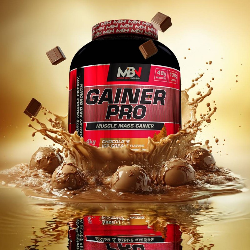MBN Gainer Pro 4 kg - Mass Gainer af høj kvalitet til optimal muskelvækst