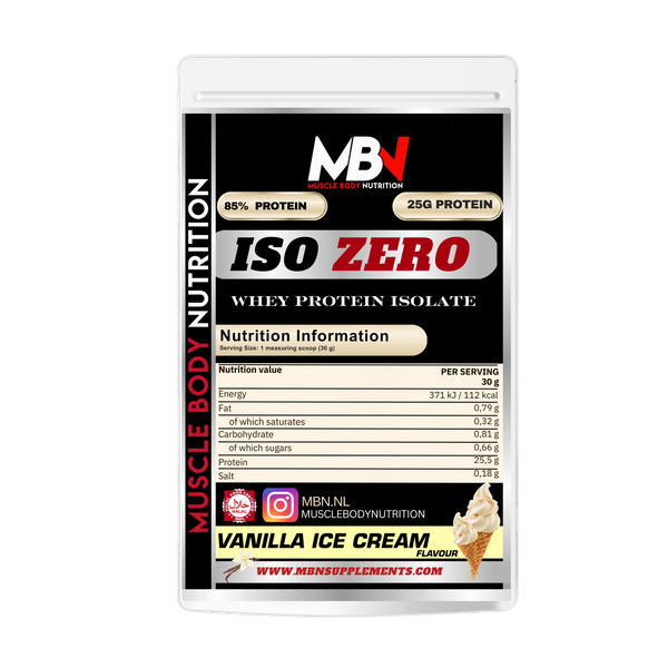 MBN ISO-ZERO Sample 30gr - Laktosefri valleisolat til træning og restitution