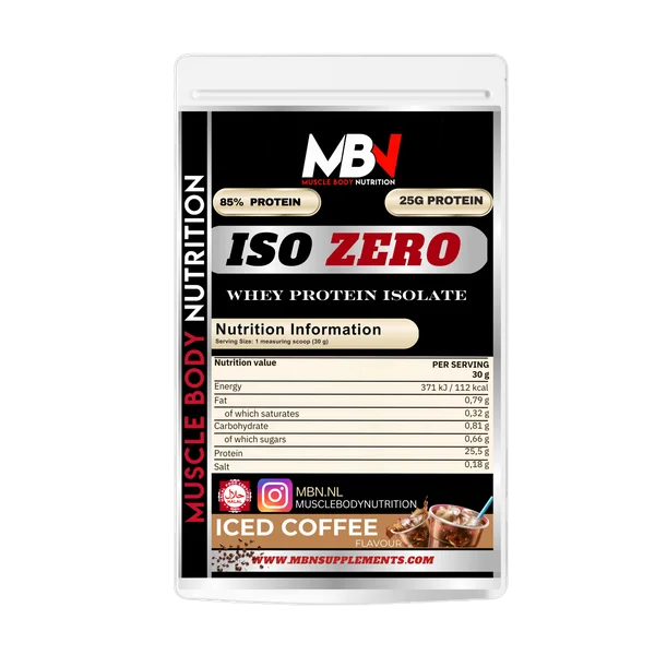 MBN ISO-ZERO Muestra 30gr - Aislado de suero sin lactosa para entrenamiento y recuperación