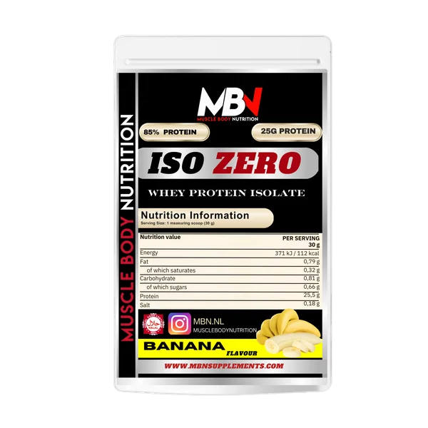 MBN ISO-ZERO Muestra 30gr - Aislado de suero sin lactosa para entrenamiento y recuperación