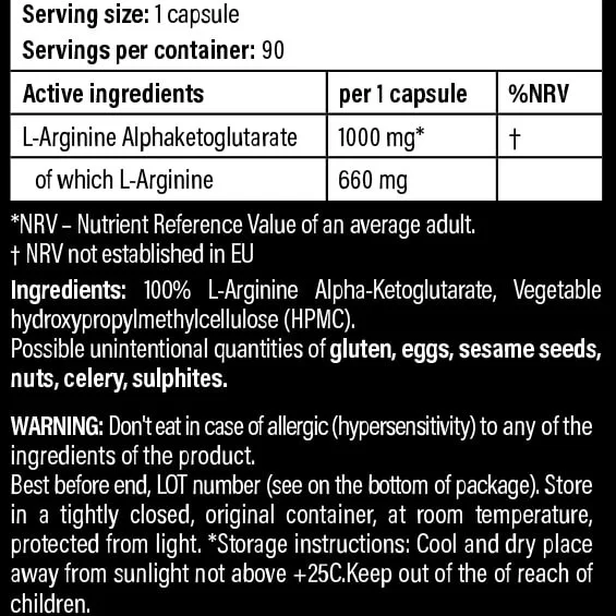 MBN L-Arginina - Favorece el bombeo muscular, la energía y el rendimiento del entrenamiento