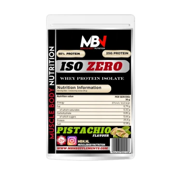 MBN ISO-ZERO Sample 30gr – Zero Lactose Whey Isolate voor Training & Herstel
